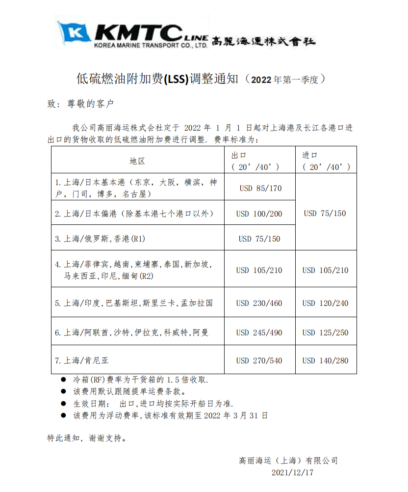 隨著即期運價下跌，承運人取消更多航次并計劃收取附加費