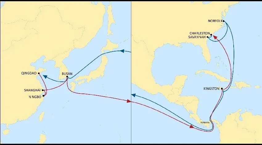 2M聯(lián)盟宣布TP10和TP16航線取消部分靠港